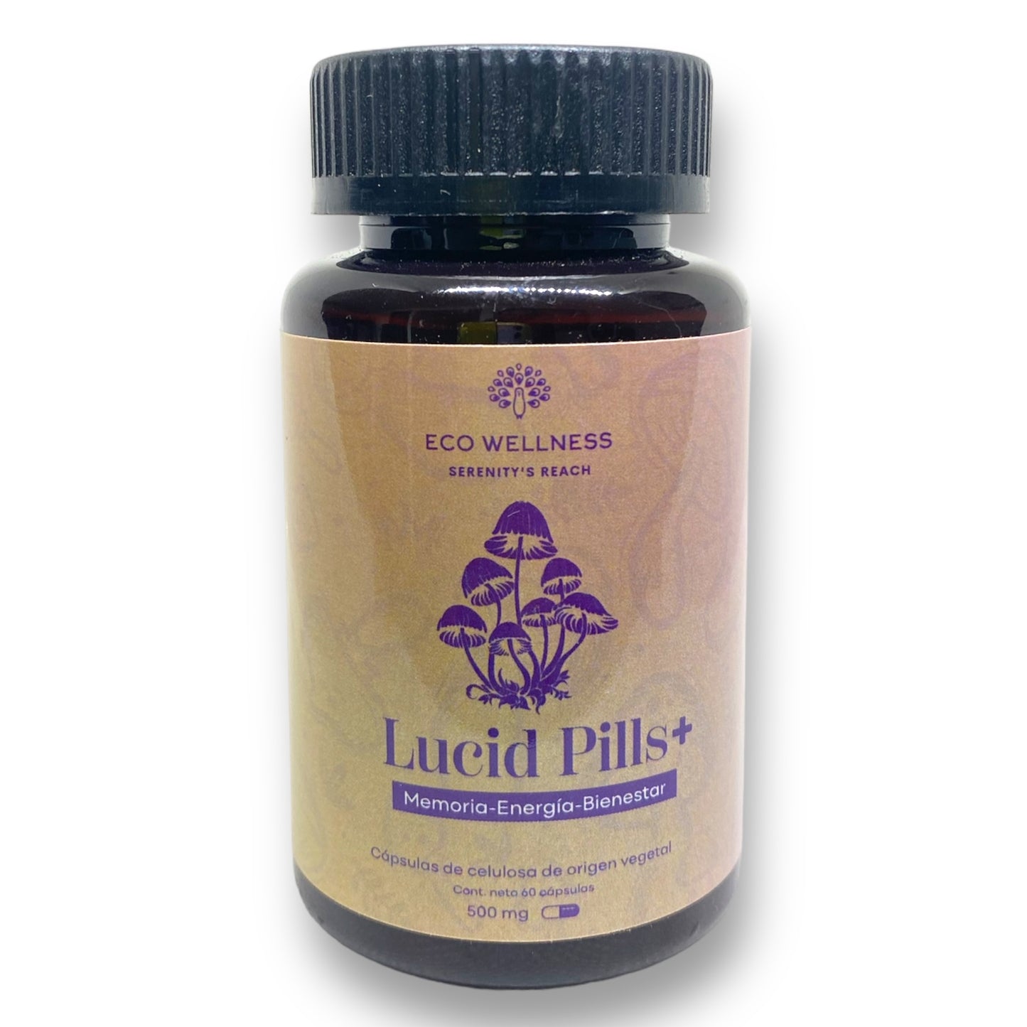 Lucid Pills Plus - Cápsulas 500 mg Melena de León, Cordyceps y Microdosis de Psilocibina | Vitalidad y Claridad Mental