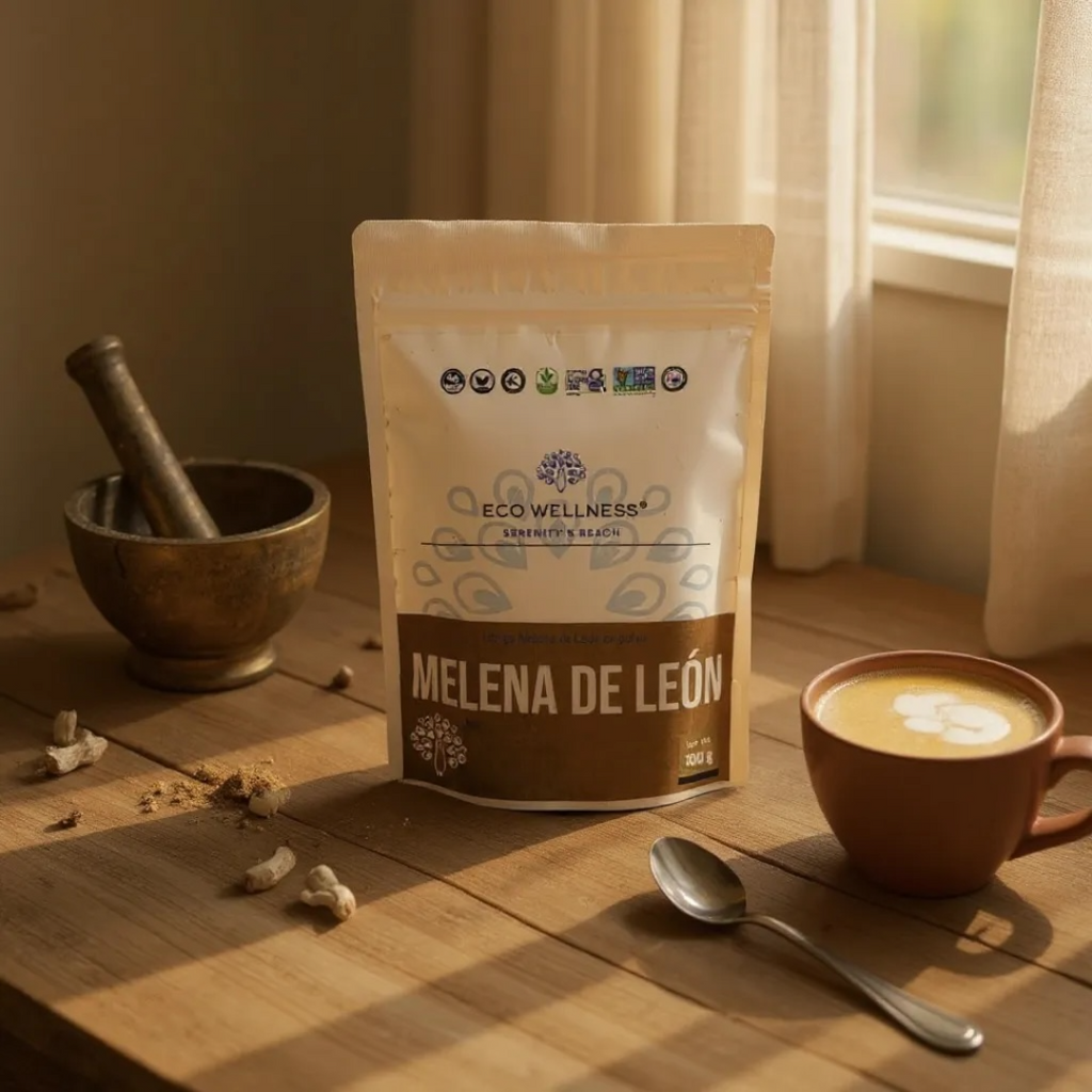 Melena de León en Polvo Orgánico - 100g | Hericium Erinaceus | Apoyo Cognitivo Natural