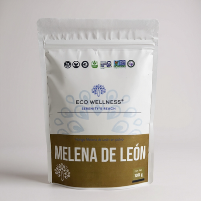 Melena de León en Polvo Orgánico - 100g | Hericium Erinaceus | Apoyo Cognitivo Natural