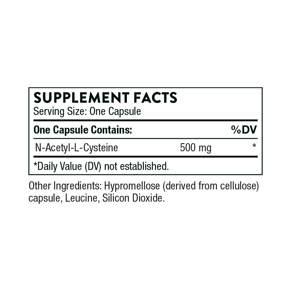 NAC N-Acetylcysteine 500 mg – 90 Cápsulas