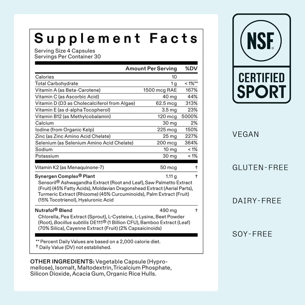 Nutrafol Women con Synergen Complex® Plant – 120 Cápsulas