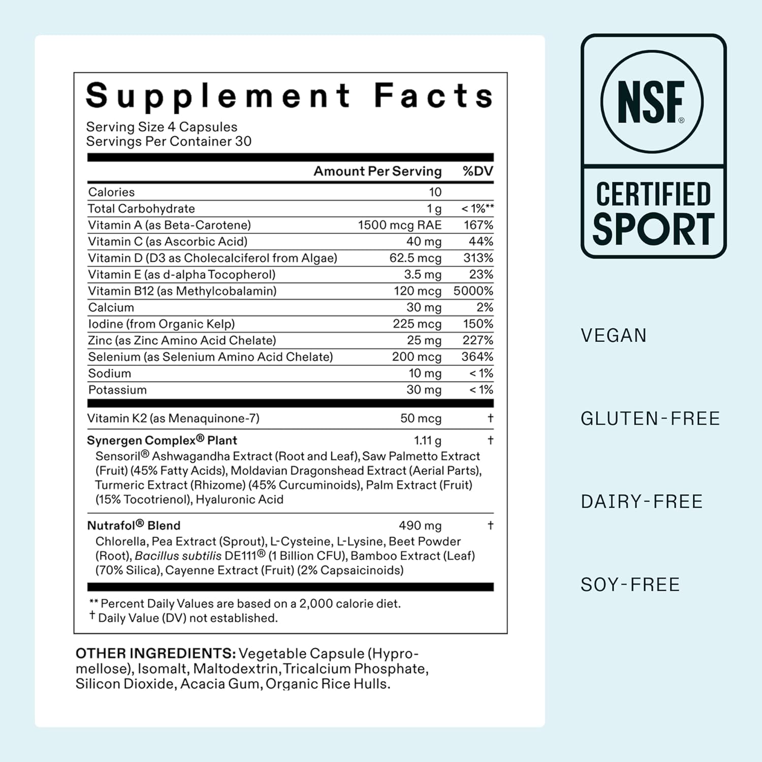 Nutrafol Women con Synergen Complex® Plant – 120 Cápsulas
