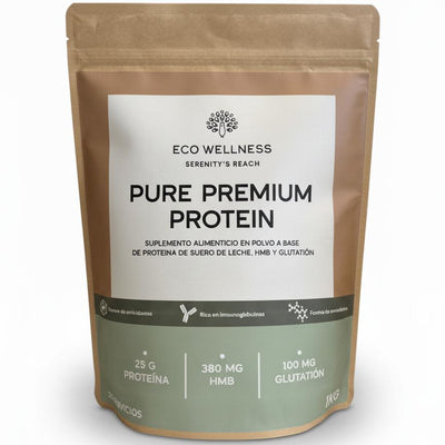 Proteína Suero de Leche Sin Azúcar + HMB + Glutation - Sabor Natural - 25 gr por porción