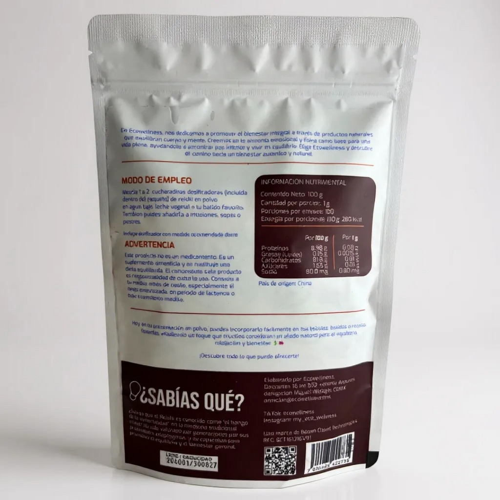 Reishi en Polvo Premium - 100g | Ganoderma Lucidum | El Hongo de la Inmortalidad