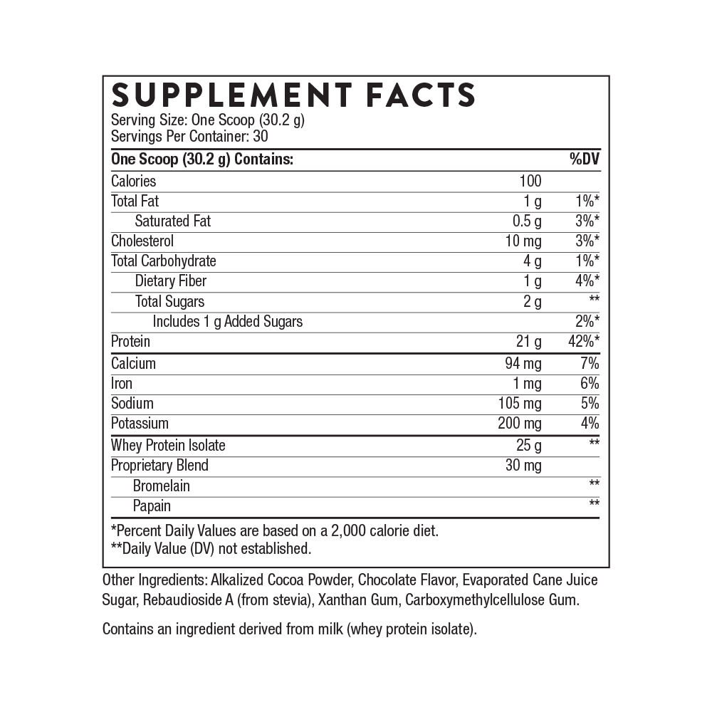 Whey Protein Isolate (Sabor Chocolate) – 906 g